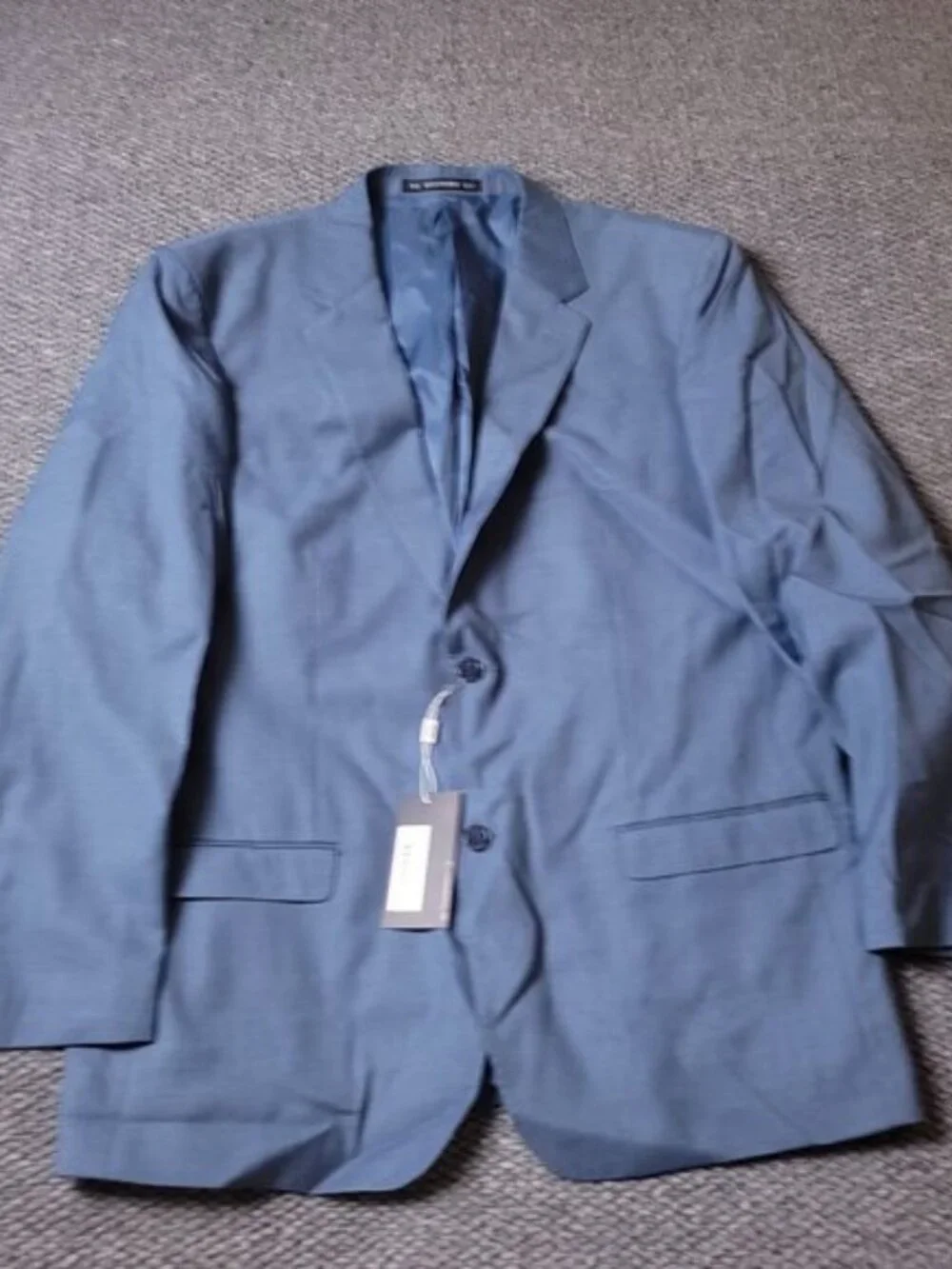 The Groomsman Suit Blazer Mens 46L Modern Fit Light Blue Jacket Supply